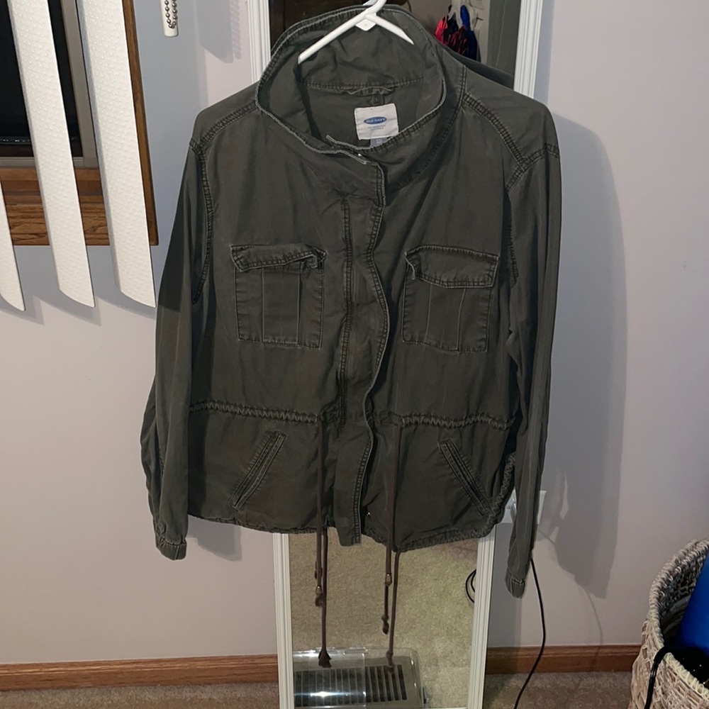 Green anorak jacket old navy